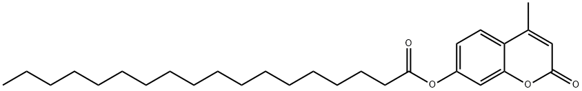 4-甲基-2-氧代-2H-1-苯并吡喃-7-基 十八烷酸酯 结构式