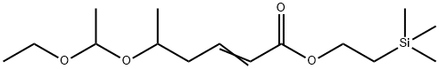 2-Hexenoic acid, 5-(1-ethoxyethoxy)-, (2-trimethylsilyl)ethyl ester 结构式