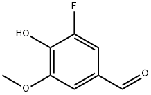 3-氟-4-羟基-5-甲氧基苯甲醛 结构式
