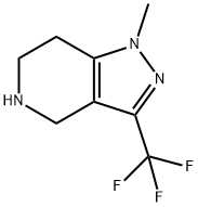 4,5,6,7-四氢-1-甲基-3-(三氟甲基)吡唑啉酮-[4,3-C]-吡啶 结构式