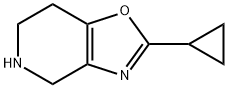 2-cyclopropyl-4,5,6,7-tetrahydrooxazolo[4,5-c]pyridine 结构式