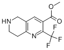 2-Trifluoromethyl-5,6,7,8-tetrahydro-[1,6]naphthyridine-3-carboxylic acid methyl ester 结构式