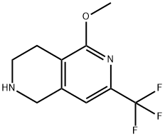 5-Methoxy-7-trifluoromethyl-1,2,3,4-tetrahydro-[2,6]naphthyridine 结构式