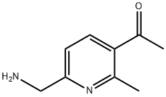 Ethanone, 1-[6-(aminomethyl)-2-methyl-3-pyridinyl]- (9CI) 结构式