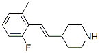 Piperidine, 4-[(1E)-2-(2-fluoro-6-methylphenyl)ethenyl]- (9CI) 结构式