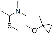 Ethanamine, N-methyl-N-[2-[(1-methylcyclopropyl)oxy]ethyl]-1-(methylthio)- (9CI) 结构式