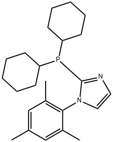 2-(二环己基膦)-1-(2,4,6-三甲基-苯基)-1H-咪唑 结构式