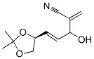 4-Pentenenitrile,5-[(4S)-2,2-dimethyl-1,3-dioxolan-4-yl]-3-hydroxy-2-methylene-,(4E)-(9CI) 结构式