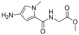 Glycine, N-[(4-amino-1-methyl-1H-pyrrol-2-yl)carbonyl]-, methyl ester (9CI) 结构式