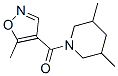 Piperidine, 3,5-dimethyl-1-[(5-methyl-4-isoxazolyl)carbonyl]- (9CI) 结构式