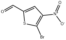 5-溴-4-硝基噻吩-2-甲醛 结构式