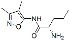 Pentanamide, 2-amino-N-(3,4-dimethyl-5-isoxazolyl)-, (2S)- (9CI) 结构式