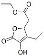 2-Furanacetic acid, 3-ethyl-2,5-dihydro-4-hydroxy-5-oxo-, ethyl ester (9CI) 结构式