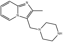 2-甲基-3-(哌嗪-1-基甲基)咪唑并[1,2-A]吡啶 结构式