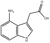 1H-Indole-3-aceticacid,4-amino-(9CI) 结构式