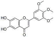 6,7-Dihydroxy-3',4',5'-trimethoxyflavone 结构式