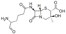 7 beta-(5-aminoadipamido)-3 beta-hydroxy-3 alpha-methylcepham-4 alpha-carboxylic acid 结构式