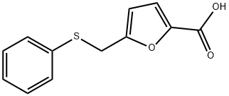 5-[(苯硫烷基)甲基]-2-糠酸 结构式