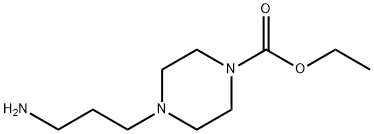 3-(4-Ethoxycarbonylpiperazinyl)propanamine 结构式