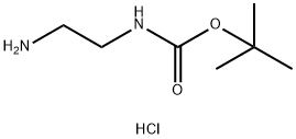 N-BOC-乙二胺盐酸盐 结构式