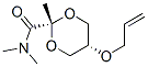 1,3-Dioxane-2-carboxamide,N,N,2-trimethyl-5-(2-propenyloxy)-,cis-(9CI) 结构式