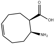 (1R,8S,Z)-8-AMINO-CYCLOOCT-4-ENECARBOXYLIC ACID 结构式