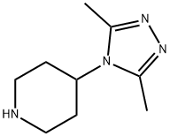 4-3,5-二甲基-4H-1,2,4-三氮唑-4-哌啶 结构式