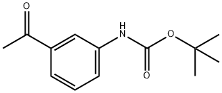 3-BOC氨基苯乙酮 结构式