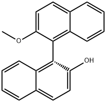 (R)-2-羟基-2'-甲氧基-1,1'-联萘 结构式