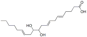 (5E,8E,14E)-11,12-dihydroxyicosa-5,8,14-trienoic acid 结构式