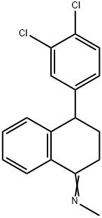 4-(3,4-二氯苯基)-1-四氢-N-甲基-1-萘亚胺 结构式
