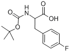 BOC-DL-4-氟苯丙氨酸 结构式