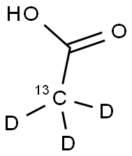 ACETIC ACID-2-13C-2,2,2-D3 结构式