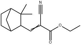 ethyl 2-cyano-3-(3,3-dimethylbicyclo[2.2.1]hept-2-yl)acrylate 结构式