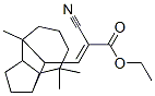 ethyl 2-cyano-3-(decahydro-4,8,8-trimethyl-1,4-methanoazulen-9-yl)acrylate 结构式