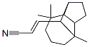 3-(decahydro-4,8,8-trimethyl-1,4-methanoazulen-9-yl)acrylonitrile 结构式