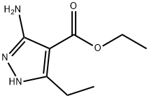 ETHYL 5-AMINO-3-ETHYL-1H-PYRAZOLE-4-CARBOXYLATE 结构式