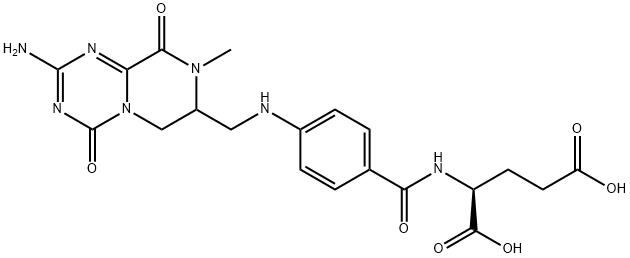 N-[4-[[(2-AMino-6,7,8,9-tetrahydro-8-Methyl-4,9-dioxo-4H-pyrazino[1,2-a]-1,3,5-triazin-7-yl)Methyl]aMino]benzoyl]-L-glutaMic Acid 结构式