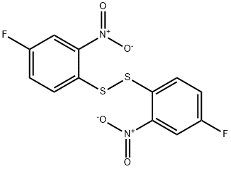 Bis(4-fluoro-2-nitrophenyl) disulfide 结构式