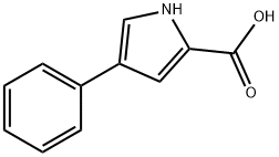 4-苯基-1H-吡咯-2-羧酸 结构式