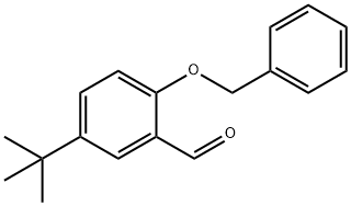 2-(苄氧基)-5-(叔丁基)苯甲醛 结构式