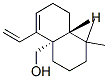 4a(2H)-Naphthalenemethanol,5-ethenyl-1,3,4,7,8,8a-hexahydro-1,1-dimethyl-,(4aS,8aR)-(9CI) 结构式