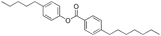4-正庚基苯甲酸-4-正戊基苯酯 结构式