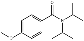 N,N-二异丙基-4-甲氧基苯甲酰胺 结构式