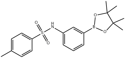 3-(对甲苯磺酰氨基)苯硼酸频哪酯 结构式