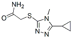 Acetamide, 2-[(5-cyclopropyl-4-methyl-4H-1,2,4-triazol-3-yl)thio]- (9CI) 结构式
