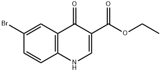 4-羟基-6-溴喹啉-3-羧酸乙酯 结构式