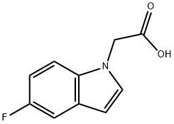 (5-FLUOROINDOL-1-YL)ACETIC ACID 结构式