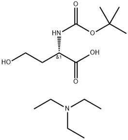 (S)-N-Boc-L-homoserine Triethylammonium Salt 结构式