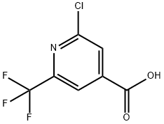 2-氯-6-三氟甲基异烟酸 结构式